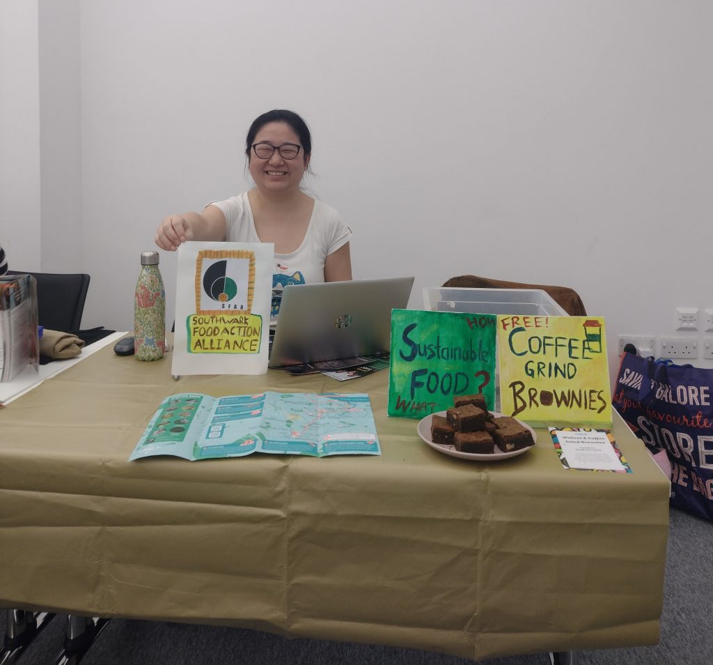 Trin at the SFAA stall